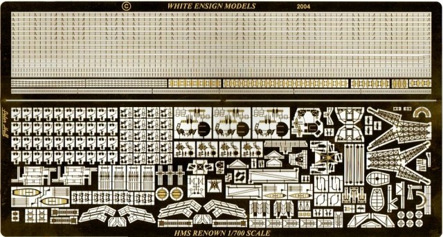1/700 HMS Renown Detail Up Etching Parts for Trumpeter/Pitroad - Click Image to Close