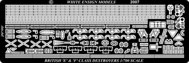 1/700 E & F Class Destroyer Etching Parts for Tamiya - Click Image to Close