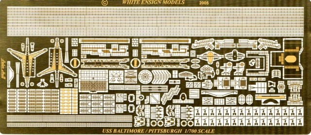 1/700 USS Baltimore/Pittsburgh Etching Parts for Trumpeter - Click Image to Close