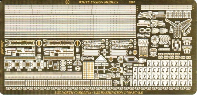 1/700 USS North Carolina Class Etching Parts for Trumpeter - Click Image to Close