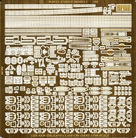 1/700 New Orleans Class Cruiser Etching Parts for Trumpeter - Click Image to Close