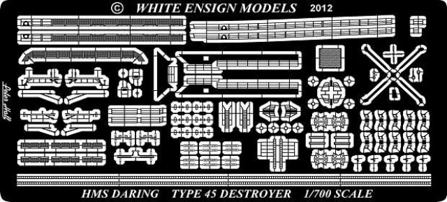 1/700 HMS Type 45 Destroyer Detail Up Etching Parts for Dragon - Click Image to Close