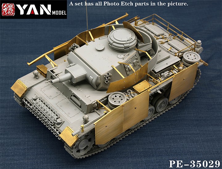 1/35 Pz.Kpfw.III Ausf.N Detail Up Set for Takom 8005 - Click Image to Close