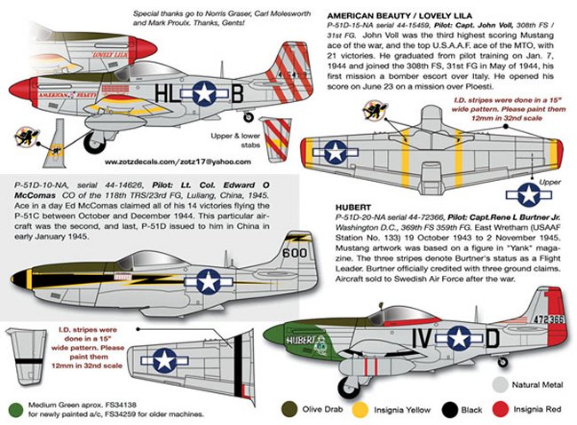 1/32 P-51D Mustangs in WWII #1 - Click Image to Close