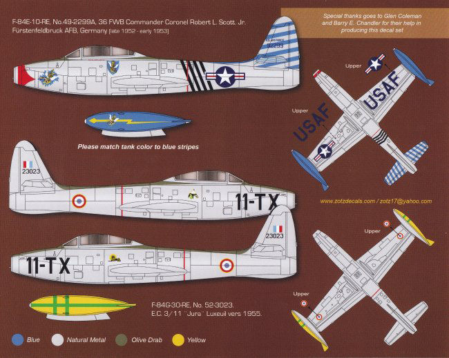 1/32 F-84E/G Thunderjets Part.1 - Click Image to Close